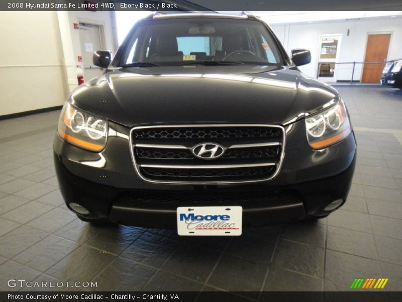 Ebony Black / Black 2008 Hyundai Santa Fe Limited 4WD