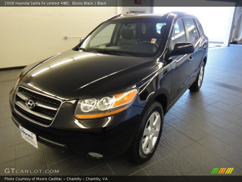 Ebony Black / Black 2008 Hyundai Santa Fe Limited 4WD