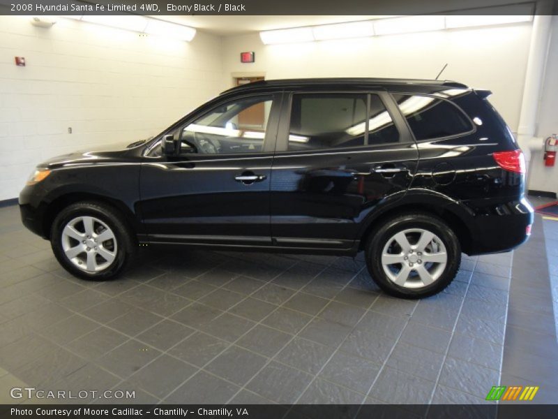 Ebony Black / Black 2008 Hyundai Santa Fe Limited 4WD