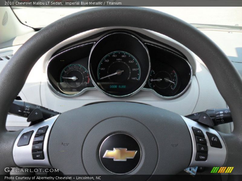 Imperial Blue Metallic / Titanium 2010 Chevrolet Malibu LT Sedan