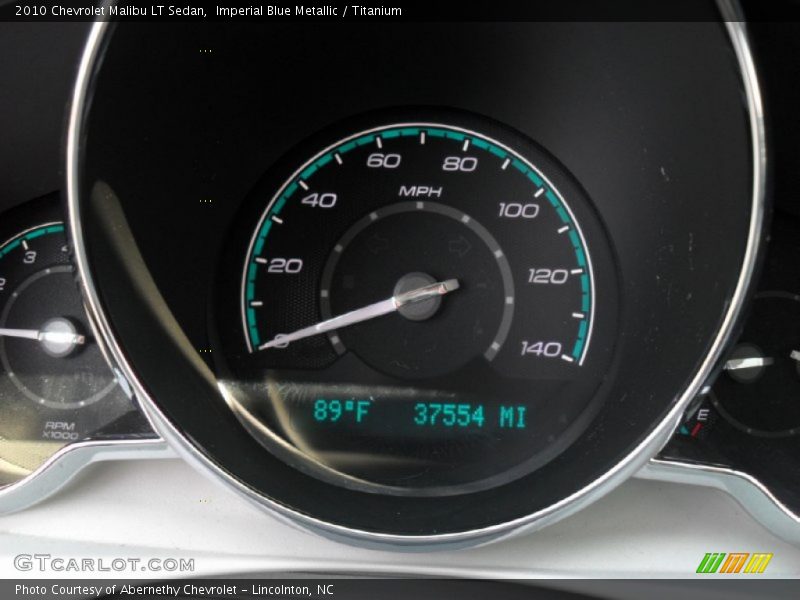Imperial Blue Metallic / Titanium 2010 Chevrolet Malibu LT Sedan