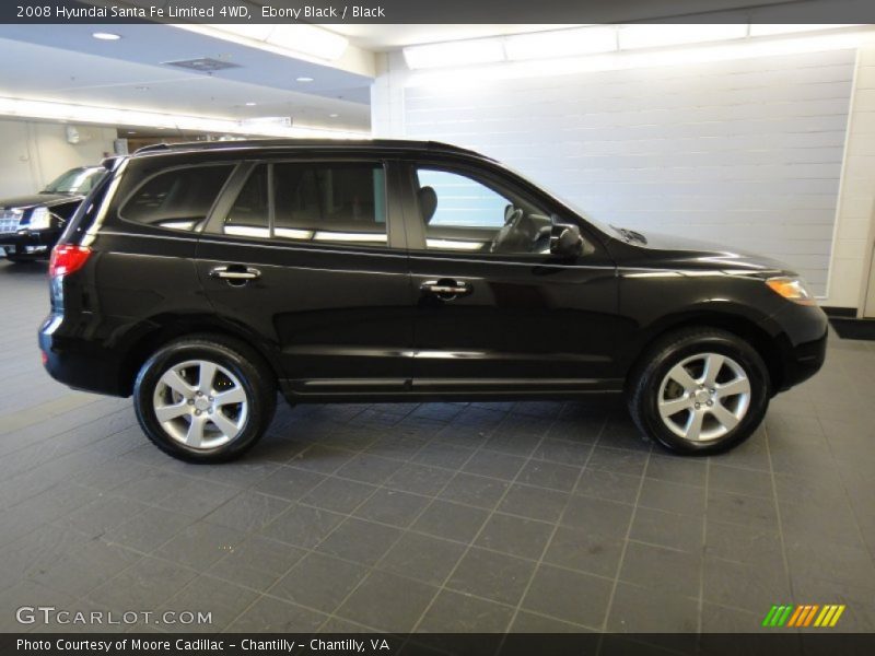 Ebony Black / Black 2008 Hyundai Santa Fe Limited 4WD