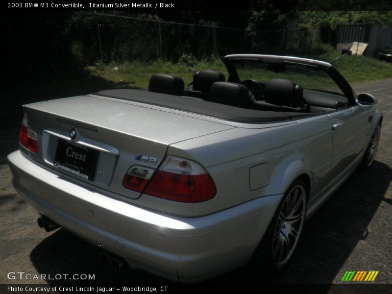 Titanium Silver Metallic / Black 2003 BMW M3 Convertible