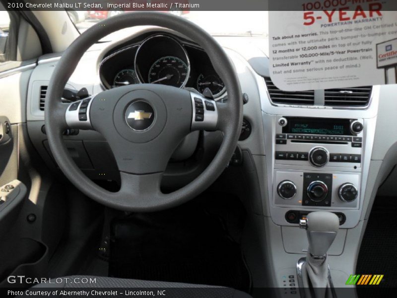 Imperial Blue Metallic / Titanium 2010 Chevrolet Malibu LT Sedan