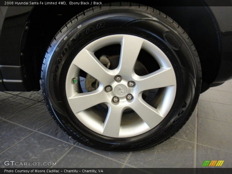 Ebony Black / Black 2008 Hyundai Santa Fe Limited 4WD