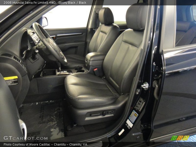 Ebony Black / Black 2008 Hyundai Santa Fe Limited 4WD