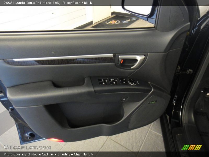 Ebony Black / Black 2008 Hyundai Santa Fe Limited 4WD