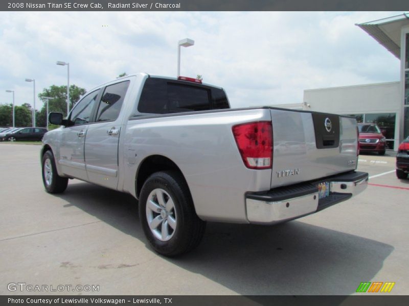 Radiant Silver / Charcoal 2008 Nissan Titan SE Crew Cab