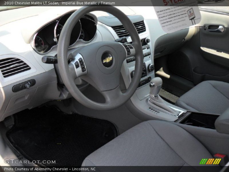 Imperial Blue Metallic / Titanium 2010 Chevrolet Malibu LT Sedan
