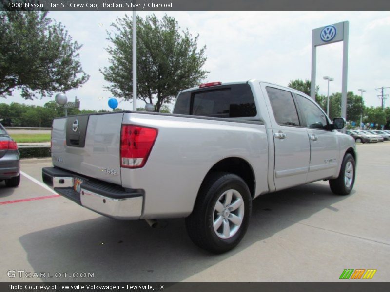 Radiant Silver / Charcoal 2008 Nissan Titan SE Crew Cab