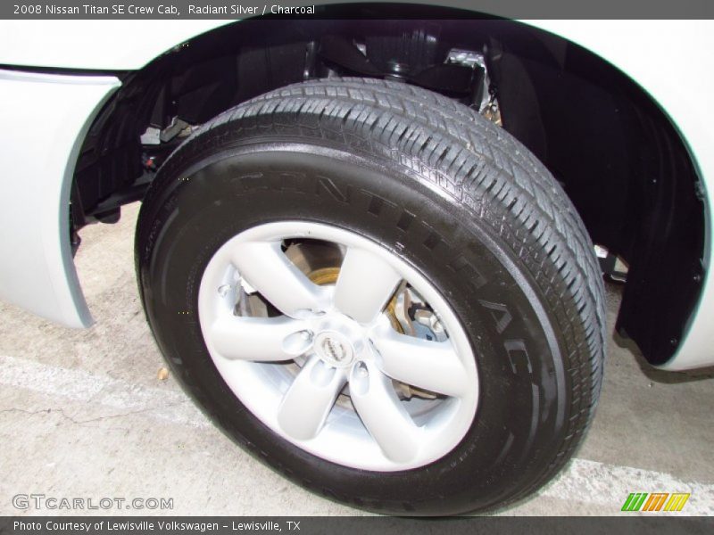 Radiant Silver / Charcoal 2008 Nissan Titan SE Crew Cab
