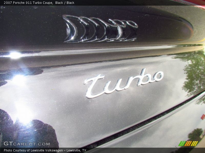 Black / Black 2007 Porsche 911 Turbo Coupe