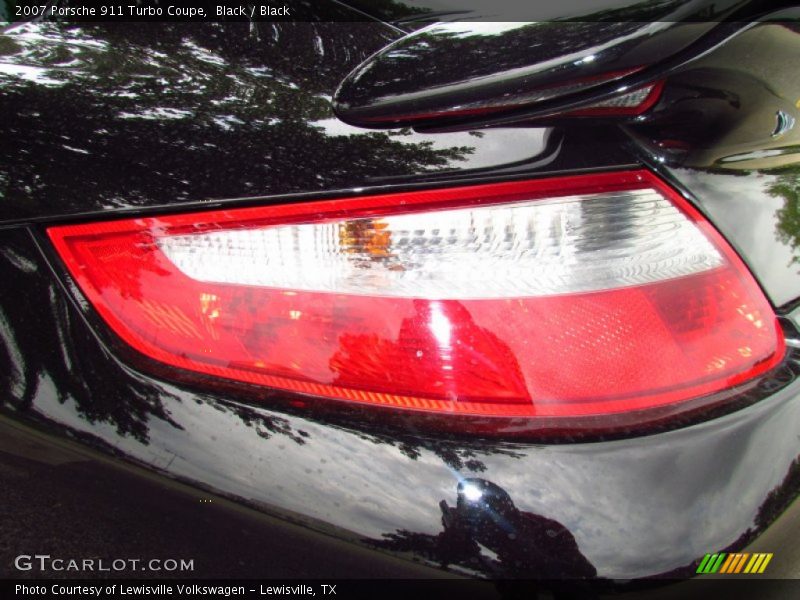 Black / Black 2007 Porsche 911 Turbo Coupe