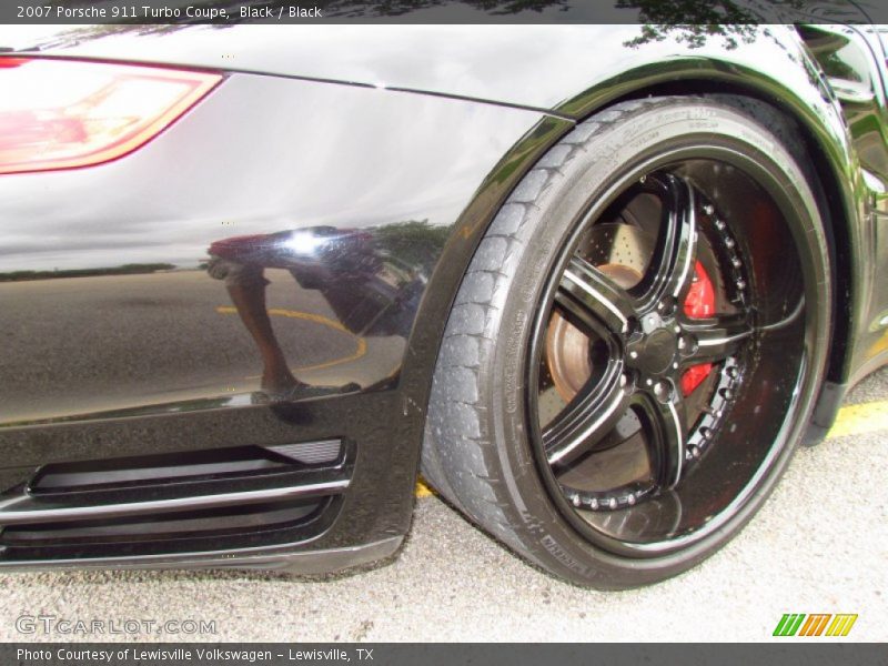 Black / Black 2007 Porsche 911 Turbo Coupe