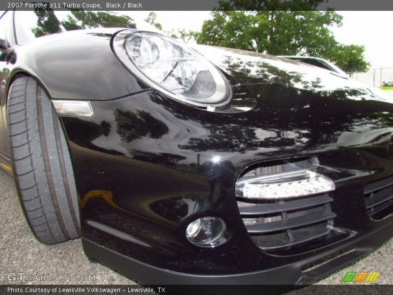Black / Black 2007 Porsche 911 Turbo Coupe