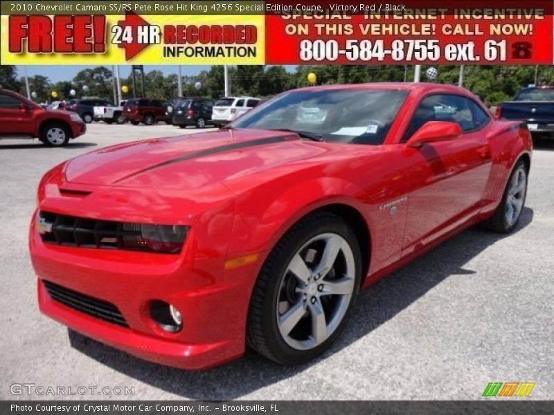 Victory Red / Black 2010 Chevrolet Camaro SS/RS Pete Rose Hit King 4256 Special Edition Coupe