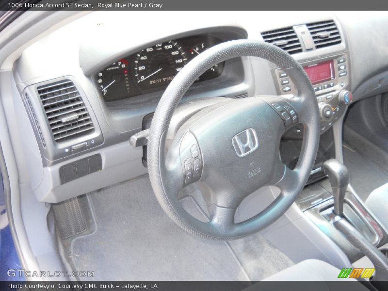 Royal Blue Pearl / Gray 2006 Honda Accord SE Sedan