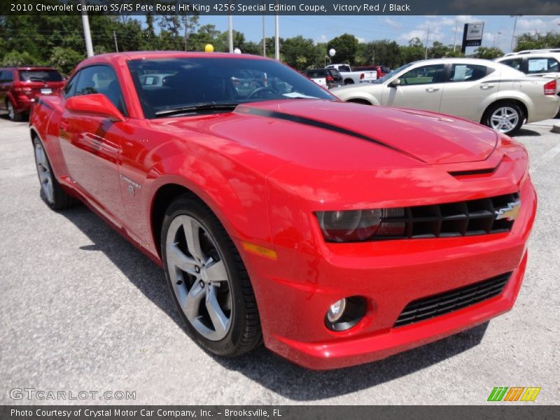 Front 3/4 View of 2010 Camaro SS/RS Pete Rose Hit King 4256 Special Edition Coupe