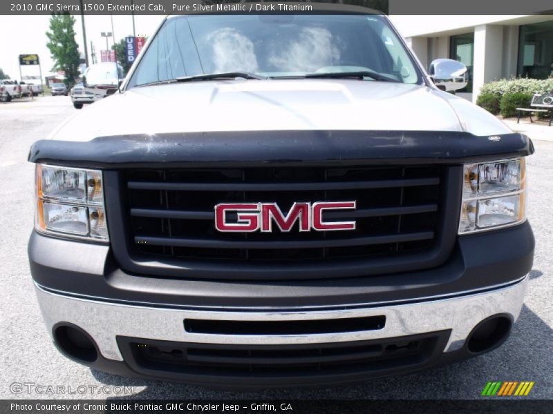 Pure Silver Metallic / Dark Titanium 2010 GMC Sierra 1500 Extended Cab
