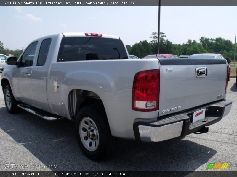 Pure Silver Metallic / Dark Titanium 2010 GMC Sierra 1500 Extended Cab