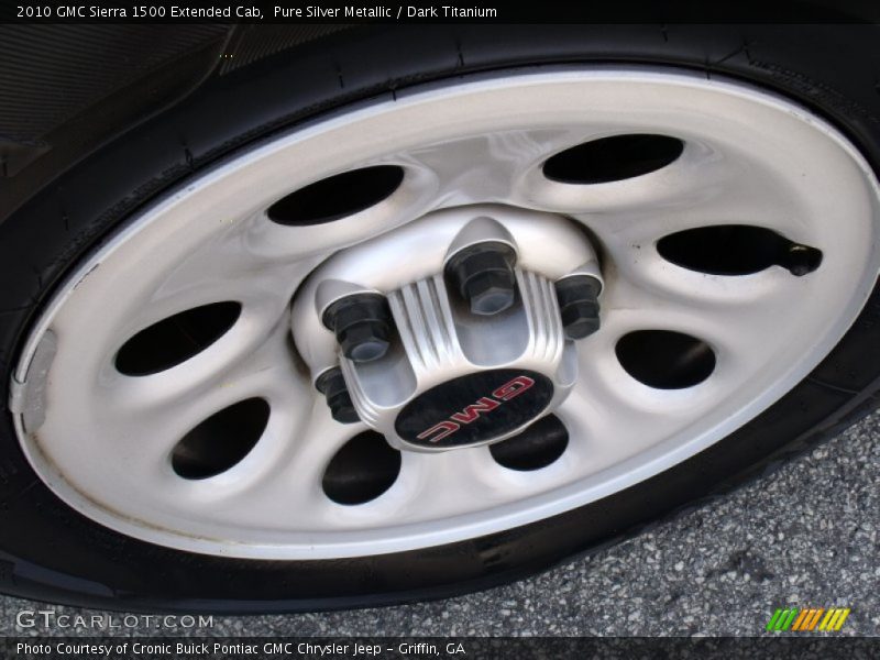 Pure Silver Metallic / Dark Titanium 2010 GMC Sierra 1500 Extended Cab