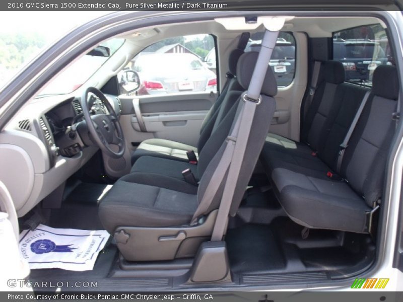 Pure Silver Metallic / Dark Titanium 2010 GMC Sierra 1500 Extended Cab