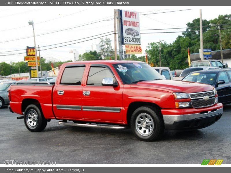 Victory Red / Dark Charcoal 2006 Chevrolet Silverado 1500 LS Crew Cab