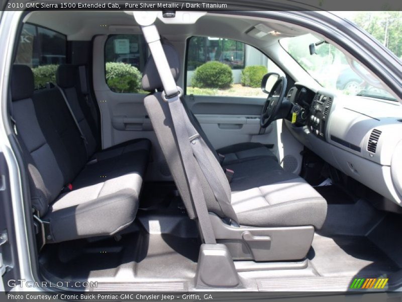 Pure Silver Metallic / Dark Titanium 2010 GMC Sierra 1500 Extended Cab