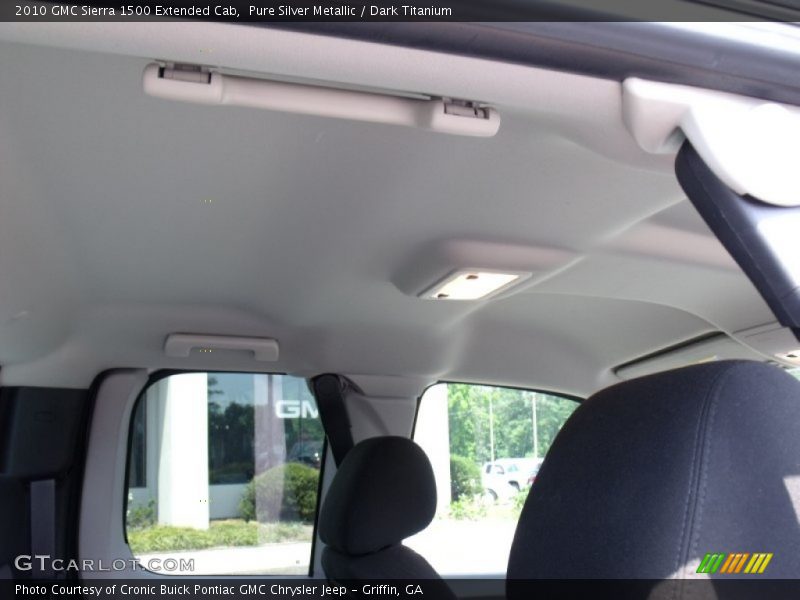 Pure Silver Metallic / Dark Titanium 2010 GMC Sierra 1500 Extended Cab