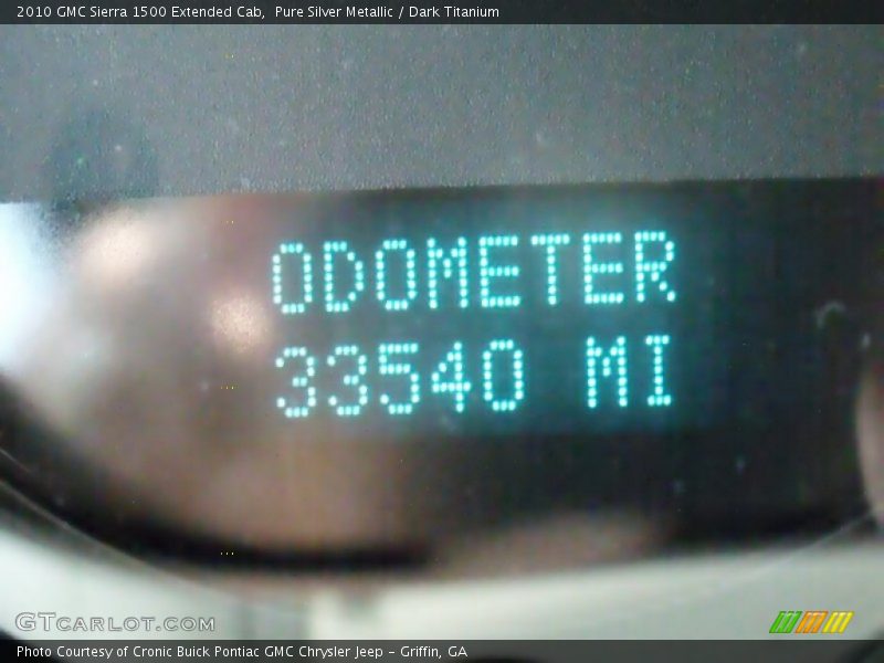 Pure Silver Metallic / Dark Titanium 2010 GMC Sierra 1500 Extended Cab