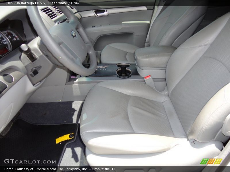 Clear White / Gray 2009 Kia Borrego LX V6