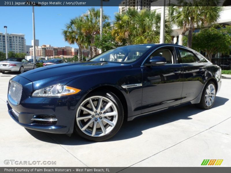 Indigo Metallic / Ivory/Oyster 2011 Jaguar XJ XJ