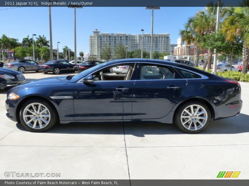 Indigo Metallic / Ivory/Oyster 2011 Jaguar XJ XJ