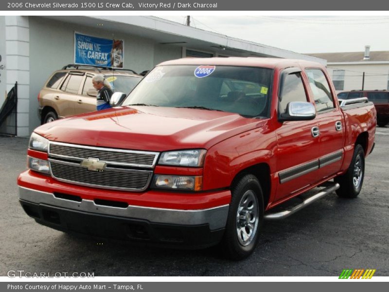 Victory Red / Dark Charcoal 2006 Chevrolet Silverado 1500 LS Crew Cab