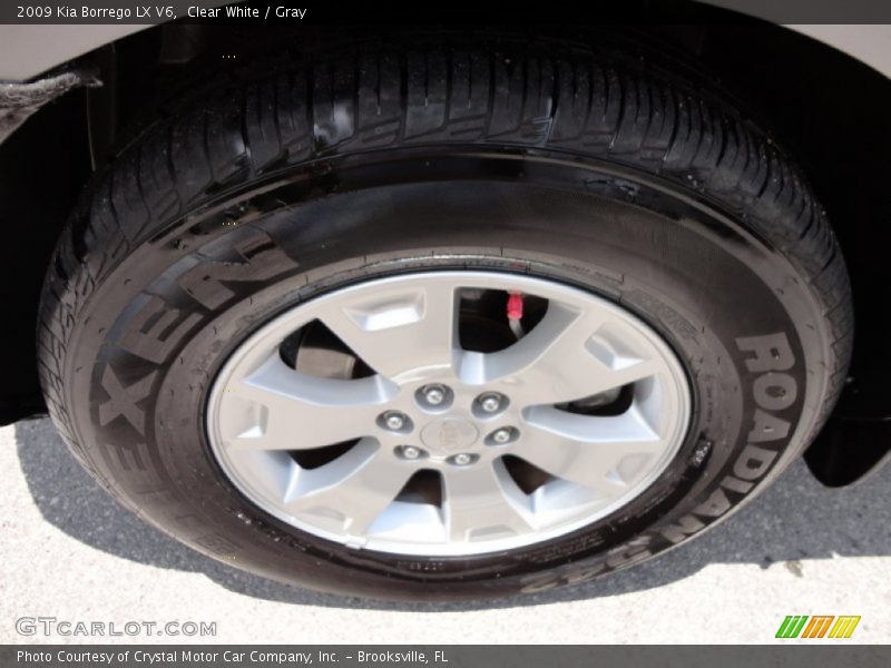 Clear White / Gray 2009 Kia Borrego LX V6