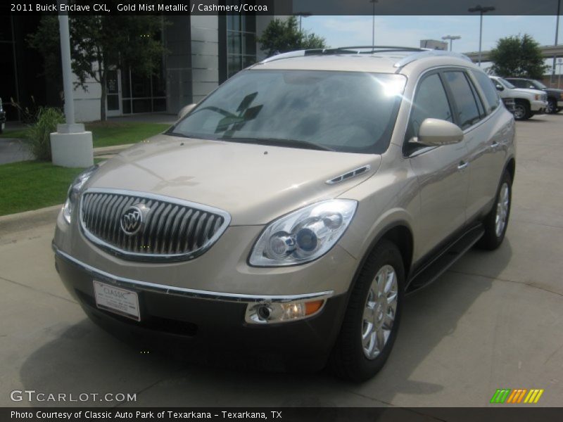 Gold Mist Metallic / Cashmere/Cocoa 2011 Buick Enclave CXL