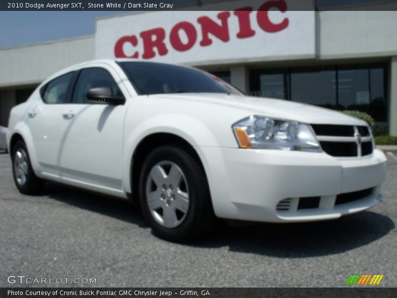 Stone White / Dark Slate Gray 2010 Dodge Avenger SXT