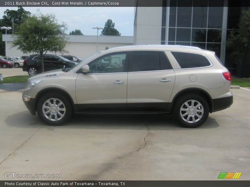 Gold Mist Metallic / Cashmere/Cocoa 2011 Buick Enclave CXL