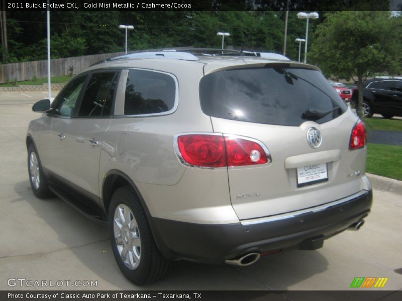 Gold Mist Metallic / Cashmere/Cocoa 2011 Buick Enclave CXL