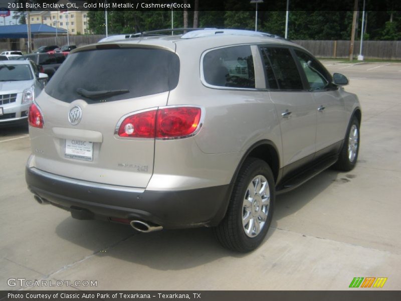 Gold Mist Metallic / Cashmere/Cocoa 2011 Buick Enclave CXL