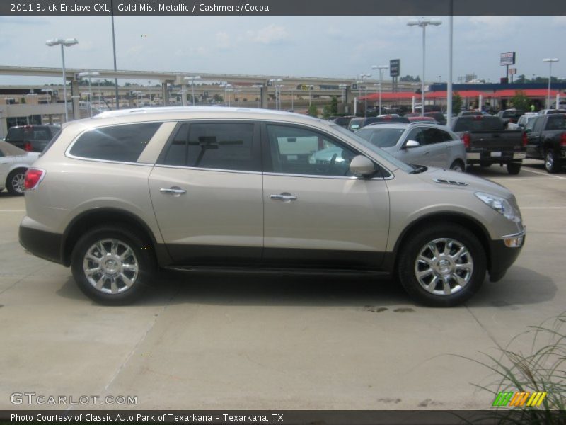 Gold Mist Metallic / Cashmere/Cocoa 2011 Buick Enclave CXL