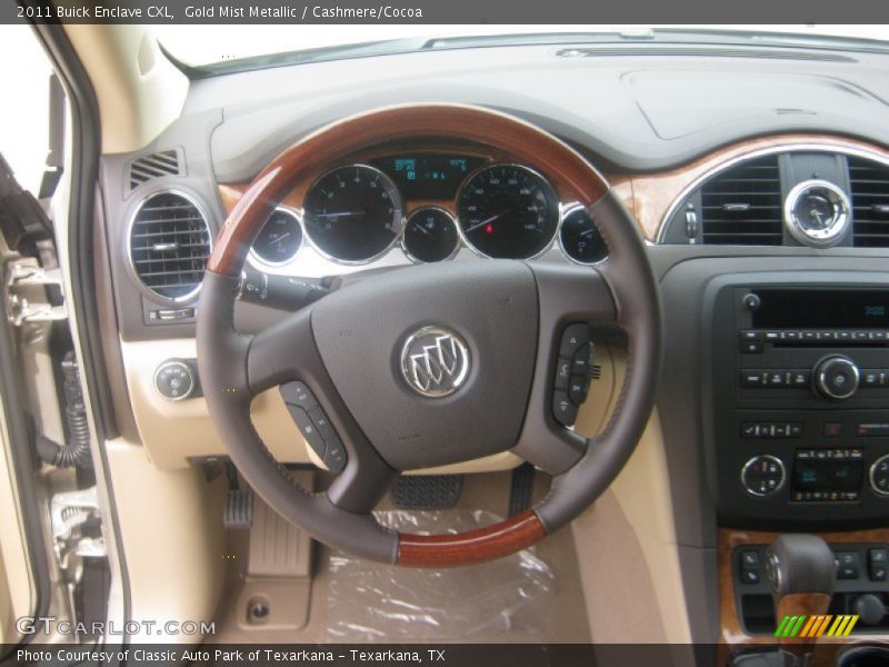 Gold Mist Metallic / Cashmere/Cocoa 2011 Buick Enclave CXL