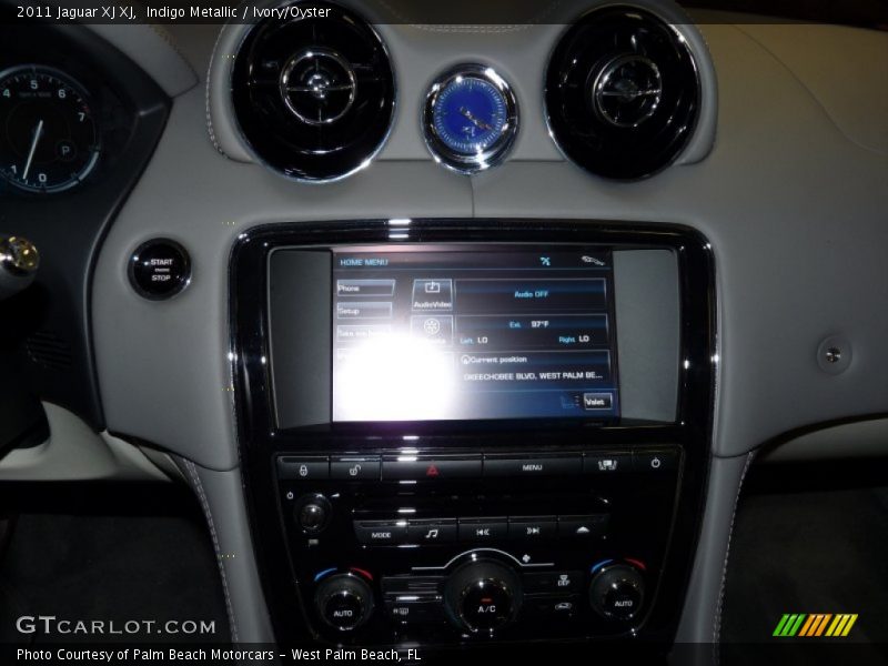 Indigo Metallic / Ivory/Oyster 2011 Jaguar XJ XJ
