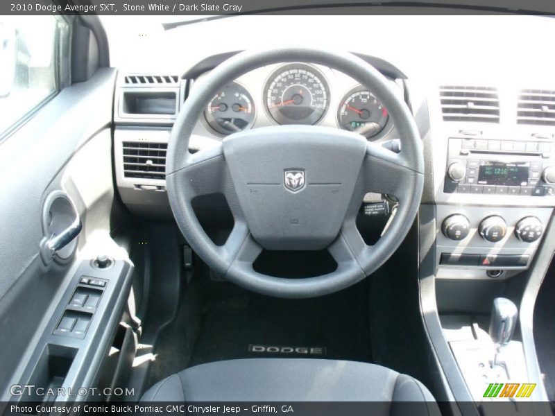 Stone White / Dark Slate Gray 2010 Dodge Avenger SXT