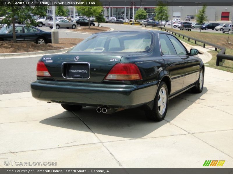 Juniper Green Pearl / Tan 1996 Acura TL 2.5 Sedan