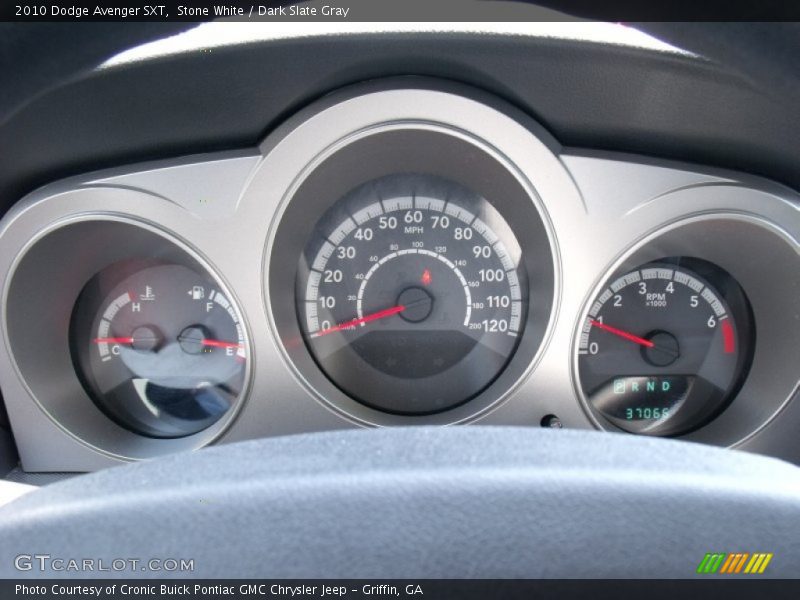 Stone White / Dark Slate Gray 2010 Dodge Avenger SXT