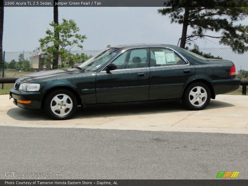 Juniper Green Pearl / Tan 1996 Acura TL 2.5 Sedan