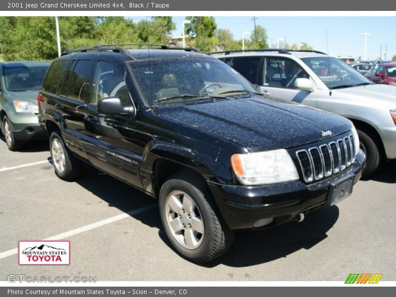 Black / Taupe 2001 Jeep Grand Cherokee Limited 4x4