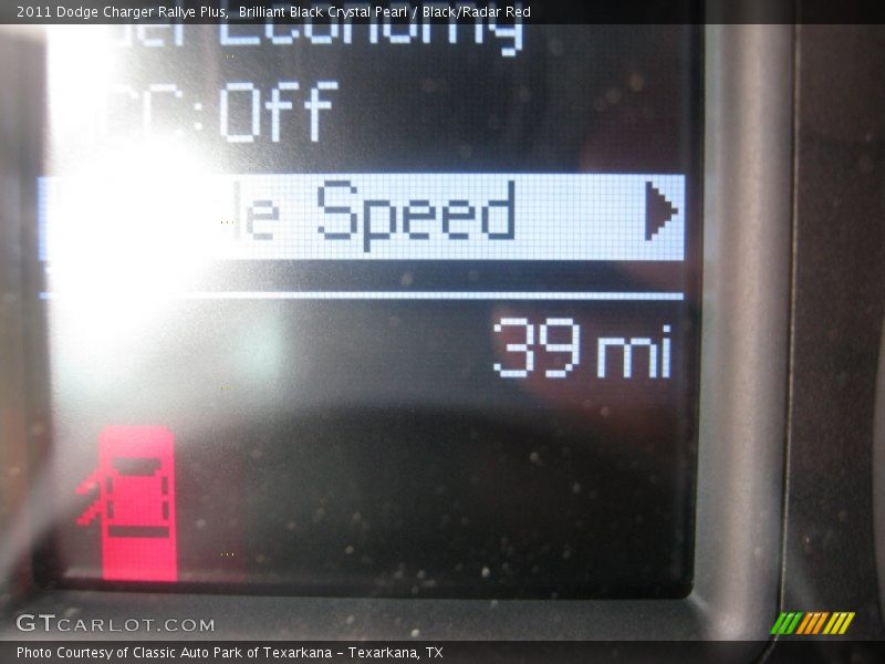 Brilliant Black Crystal Pearl / Black/Radar Red 2011 Dodge Charger Rallye Plus