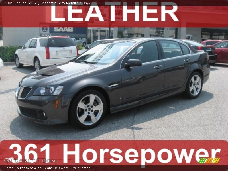 Magnetic Gray Metallic / Onyx 2009 Pontiac G8 GT